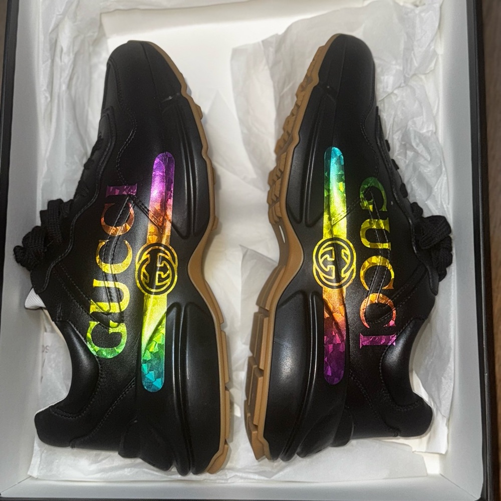 GUCCI RAINBOW RYTHON SNEAKERS